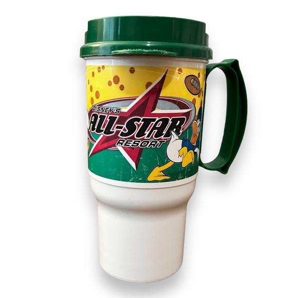 Disney Vintage 90s Mickey Mouse Travel Mug - Picture 1 of 8